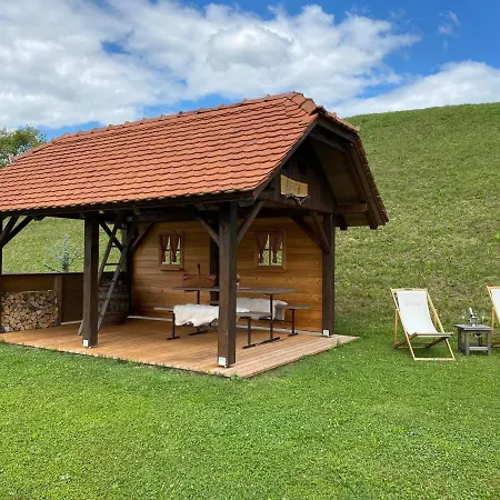 Wooden Hut At Tourist Farm Artisek